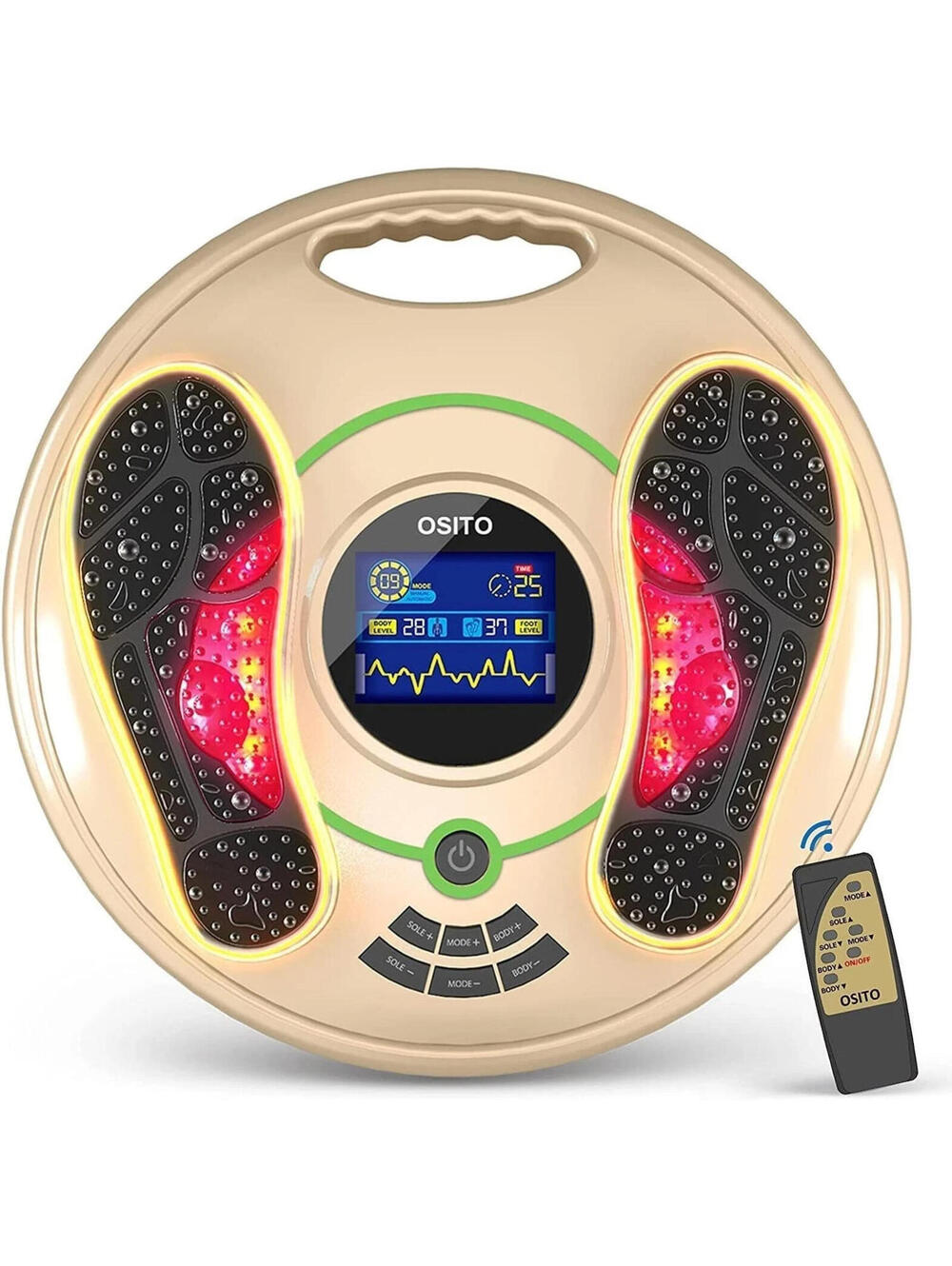 Foot Massager for Neuropathy Rechargeable EMS TENS Foot Stimulator OSITO NEW